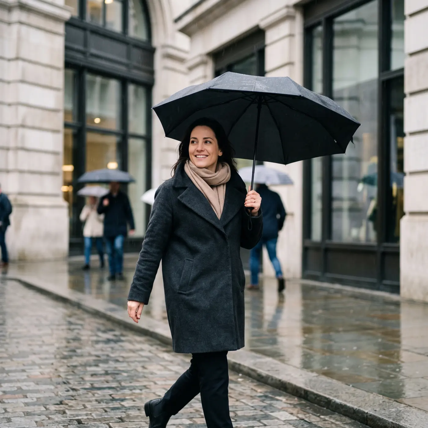 Parapluie et pluie