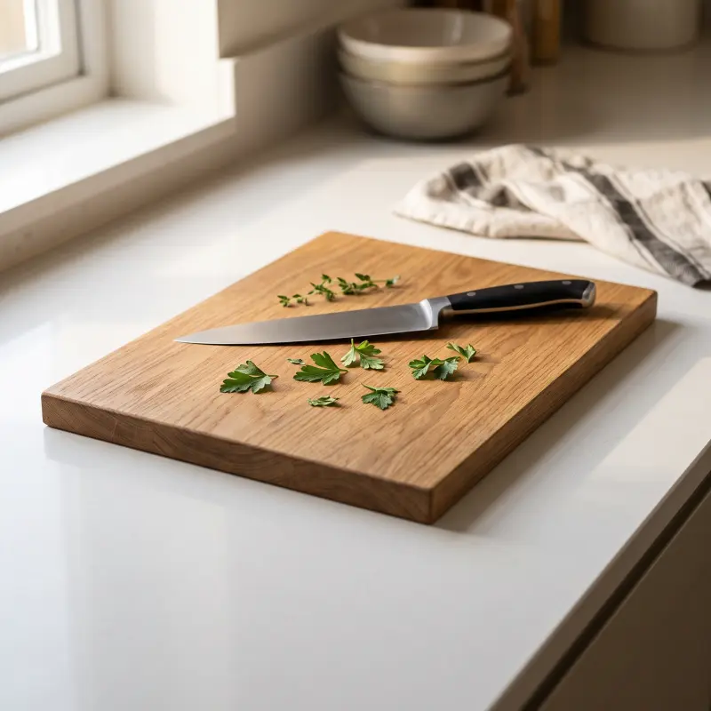 Plates and knives